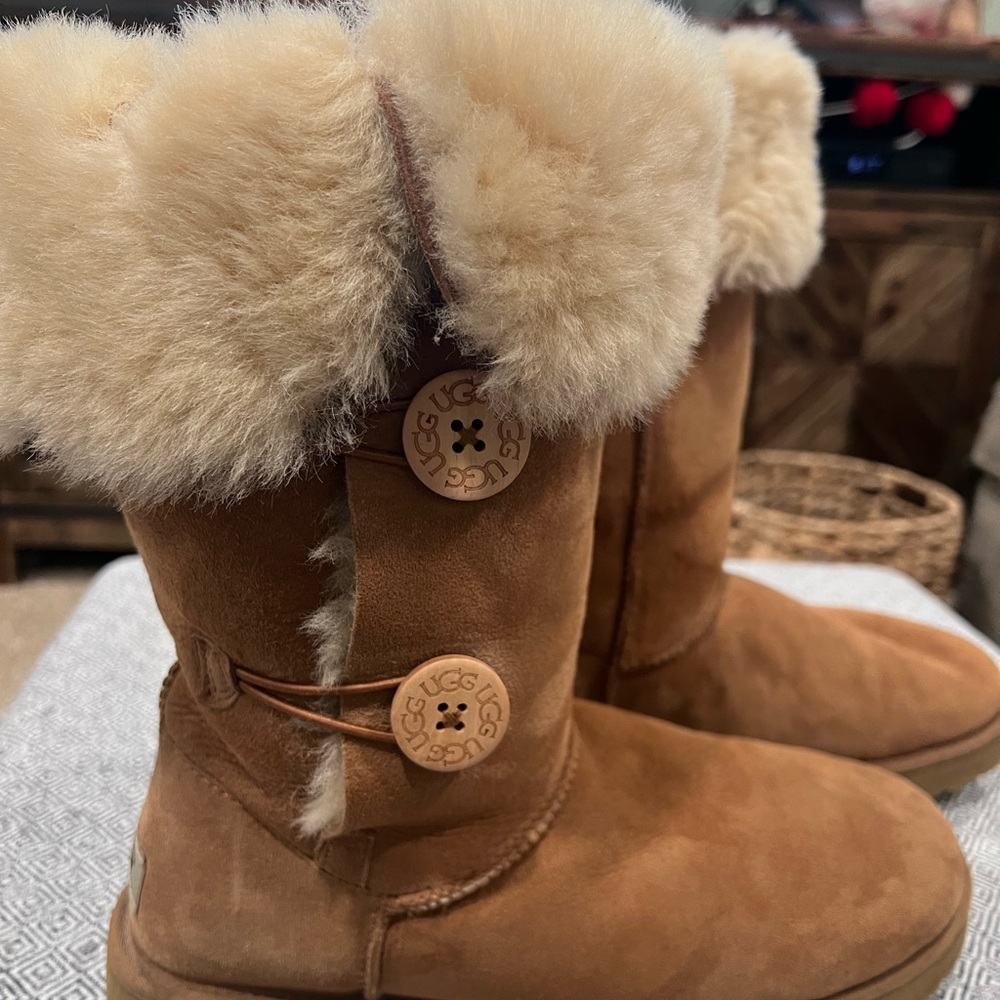UGG Bailey Button Triple Tall Suede
